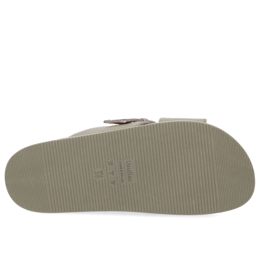 Boucle coulissante en cuir vert militaire de base