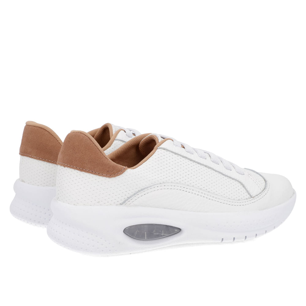 Baskets décontractées en cuir doré avec détails laser