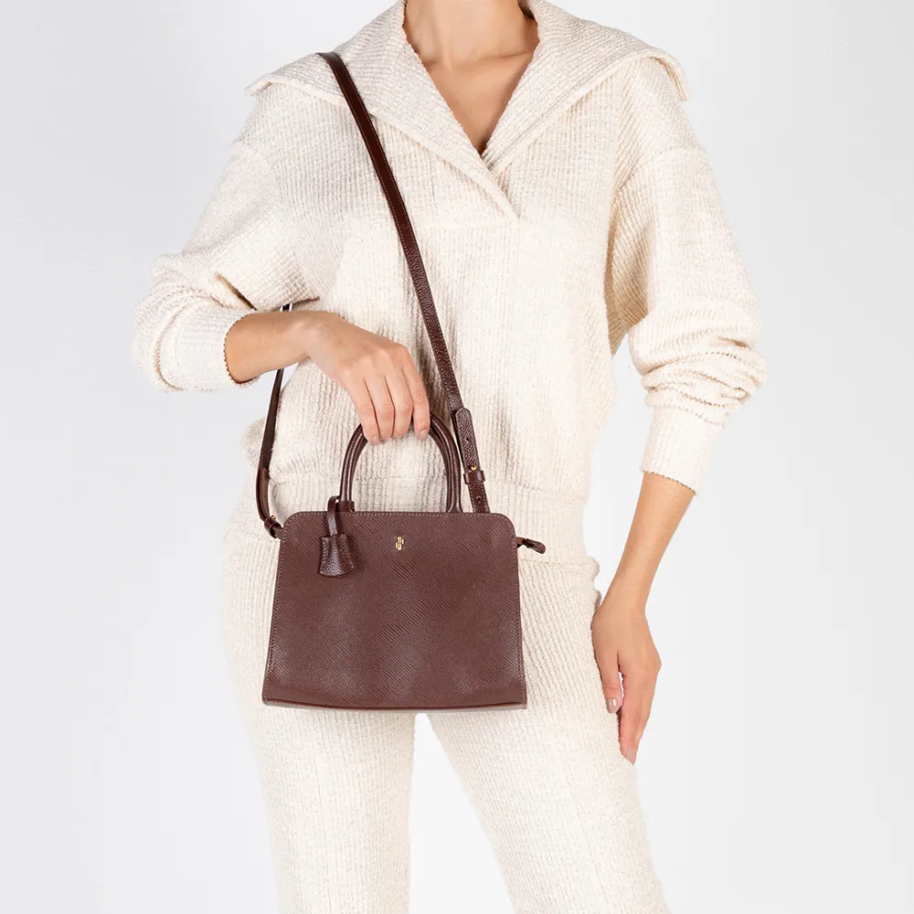 Sac fourre-tout en cuir marron