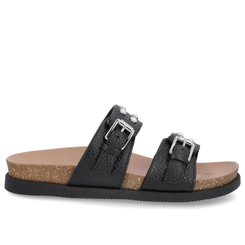 Claquettes Birkenstock en cuir noir