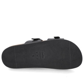 Claquettes Birkenstock en cuir noir