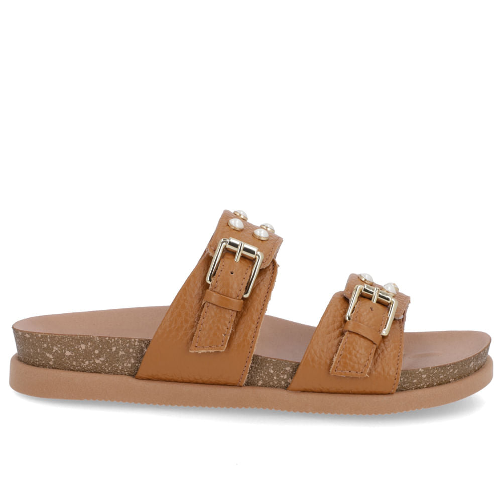 Claquettes Birkenstock en cuir marron