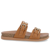 Claquettes Birkenstock en cuir marron