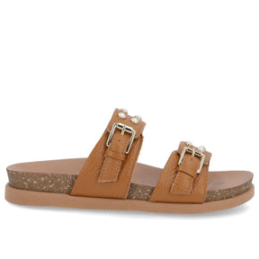 Claquettes Birkenstock en cuir marron
