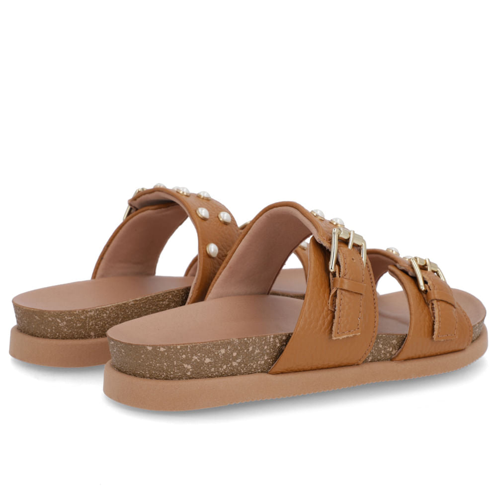 Claquettes Birkenstock en cuir marron
