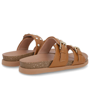 Claquettes Birkenstock en cuir marron