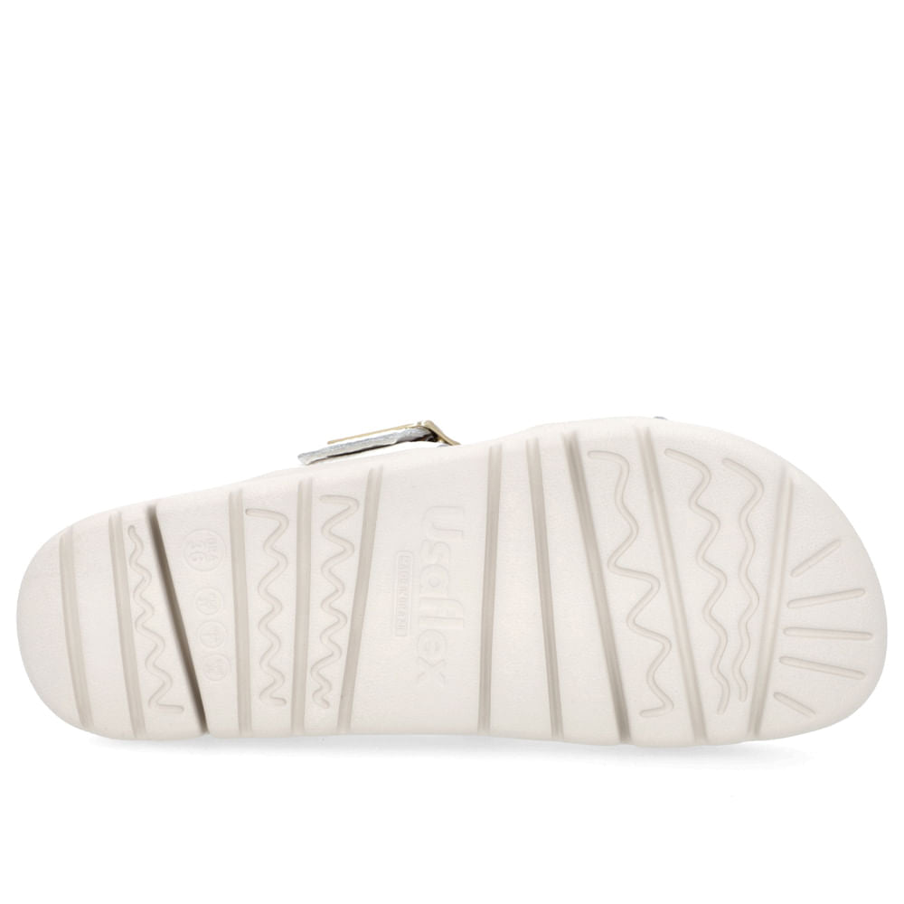 Birkenstock Slide Boucle en cuir blanc