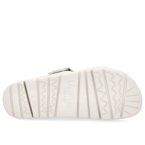 Birkenstock Slide Boucle en cuir blanc