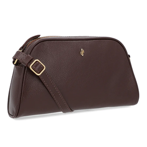 Sac à bandoulière en cuir marron Pinhão