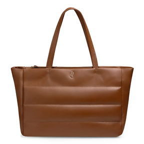 Sac cabas confortable en cuir marron