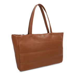 Sac cabas confortable en cuir marron