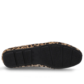 Loafer Pelo Animal Print Bico Redondo