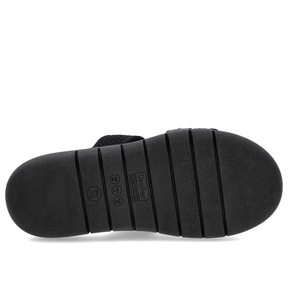 Sabot plat en tricot noir