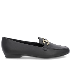 Mocassins à bride en cuir noir