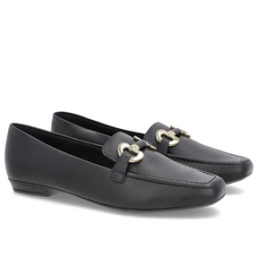 Mocassins à bride en cuir noir