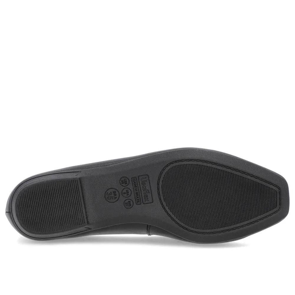 Mocassins à bride en cuir noir