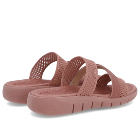 Sabot plat en tricot rose