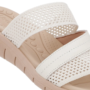 Sabot plat en tricot blanc ivoire