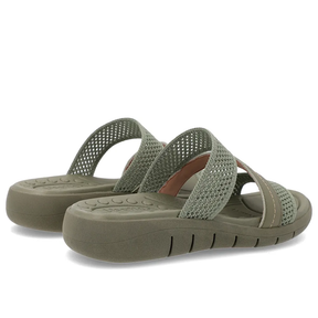 Sabot plat en tricot vert
