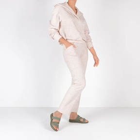 Sabot plat en tricot vert